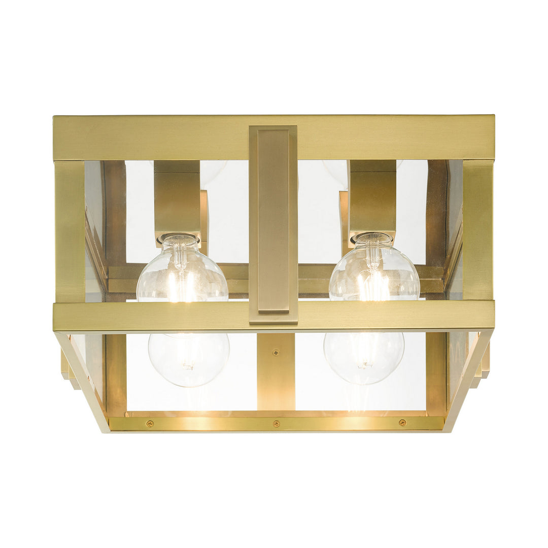 Livex Lighting 27723-08  Lexington Outdoor Natural Brass