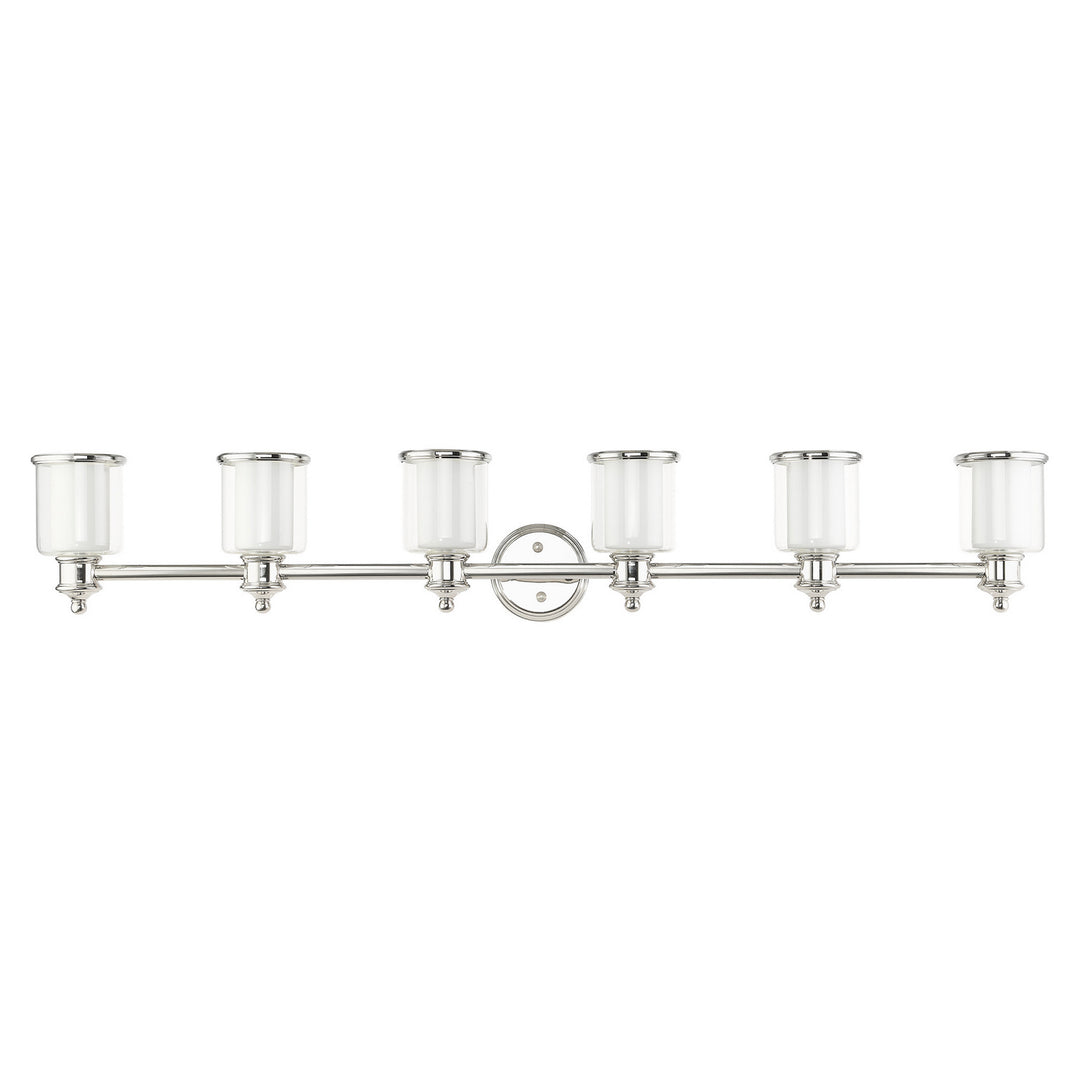 Livex Middlebush 40216-35 Bath Vanity Light 55 in. wide - Polished Nickel