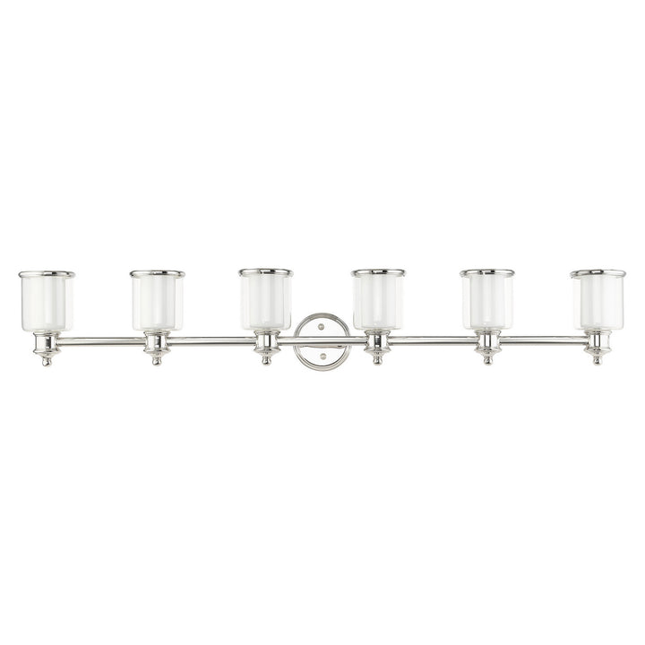 Livex Middlebush 40216-35 Bath Vanity Light 55 in. wide - Polished Nickel