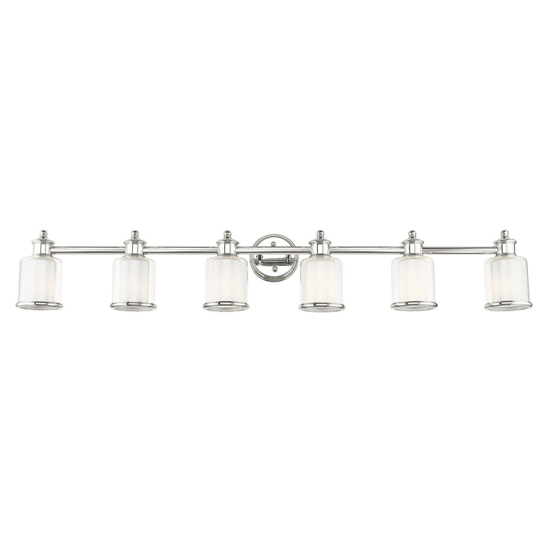 Livex Middlebush 40216-35 Bath Vanity Light 55 in. wide - Polished Nickel