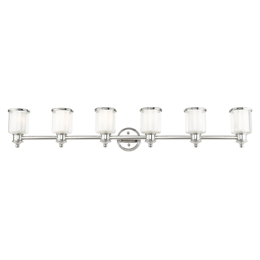 Livex Middlebush 40216-35 Bath Vanity Light 55 in. wide - Polished Nickel