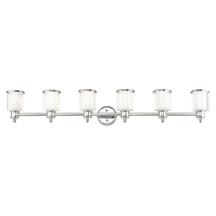 Livex Middlebush 40216-35 Bath Vanity Light 55 in. wide - Polished Nickel