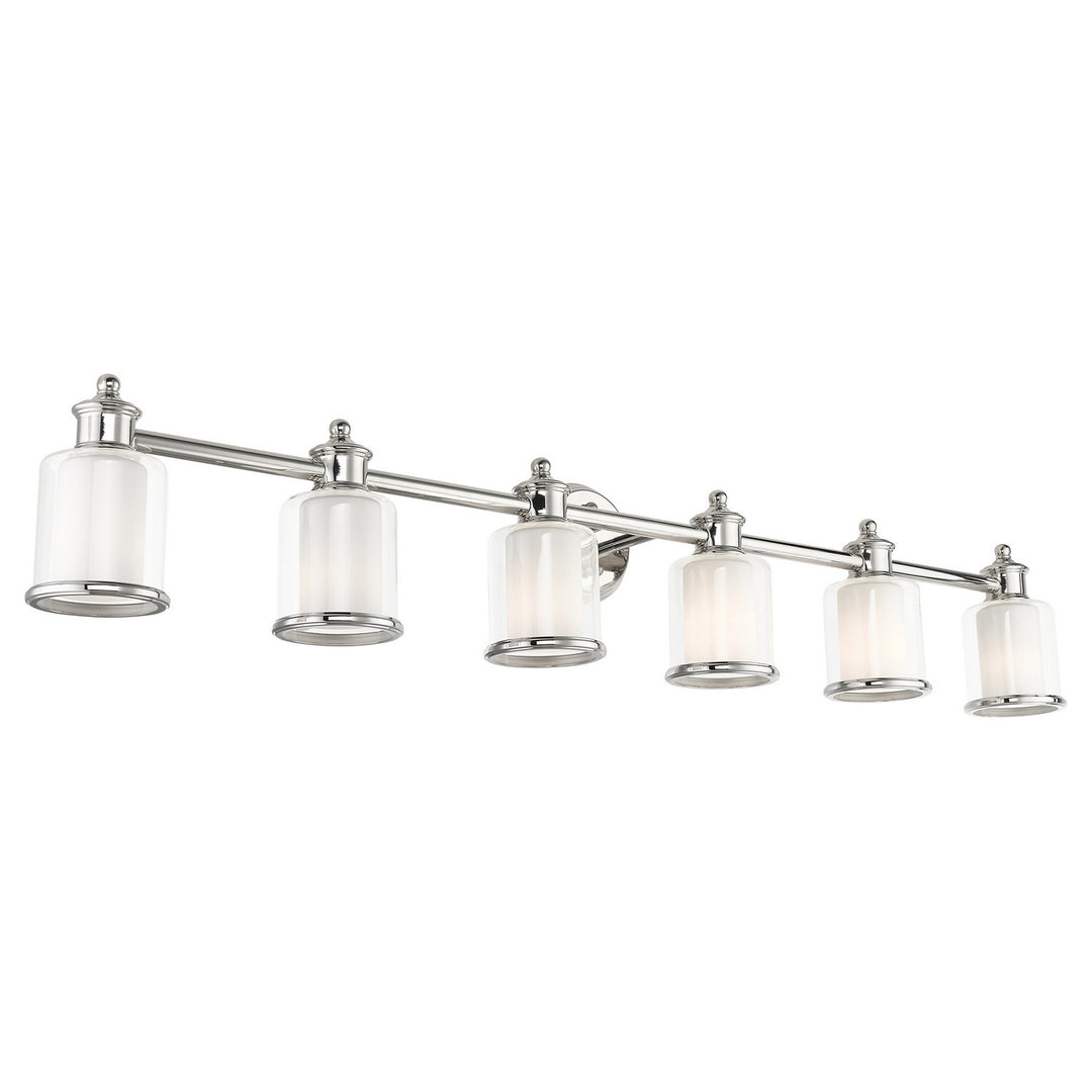 Livex Middlebush 40216-35 Bath Vanity Light 55 in. wide - Polished Nickel