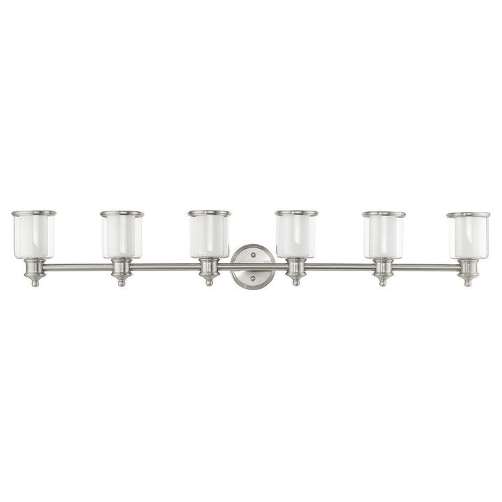 Livex Middlebush 40216-91 Bath Vanity Light 55 in. wide - Brushed Nickel