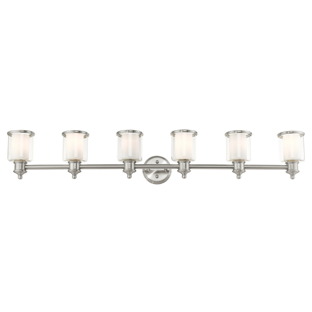 Livex Middlebush 40216-91 Bath Vanity Light 55 in. wide - Brushed Nickel