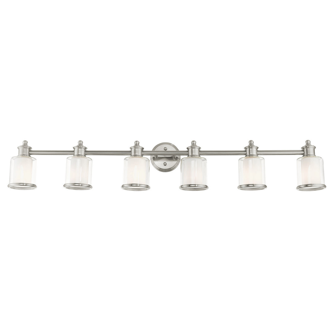 Livex Middlebush 40216-91 Bath Vanity Light 55 in. wide - Brushed Nickel