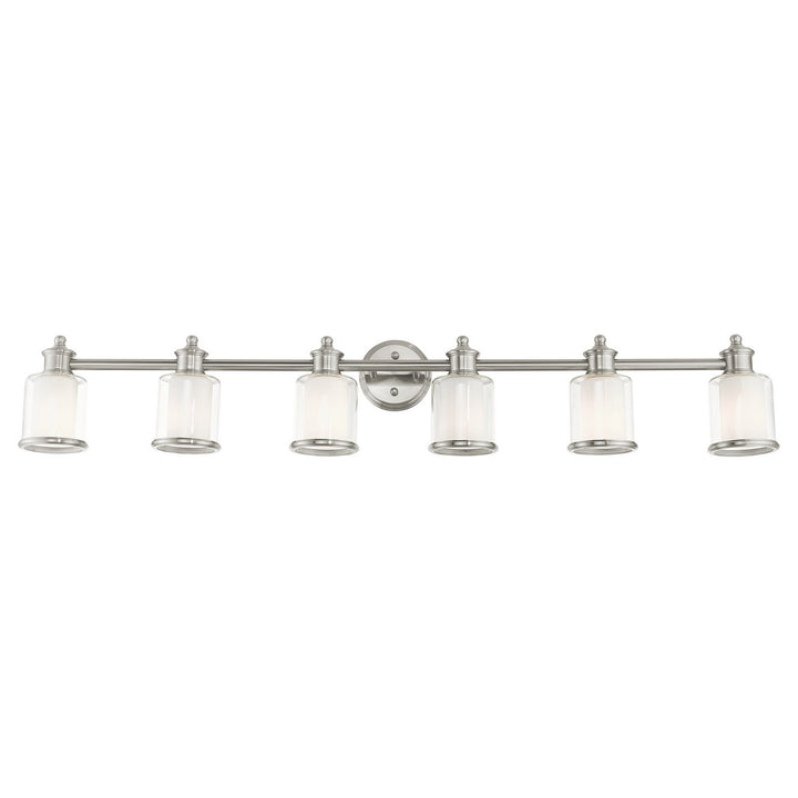 Livex Middlebush 40216-91 Bath Vanity Light 55 in. wide - Brushed Nickel