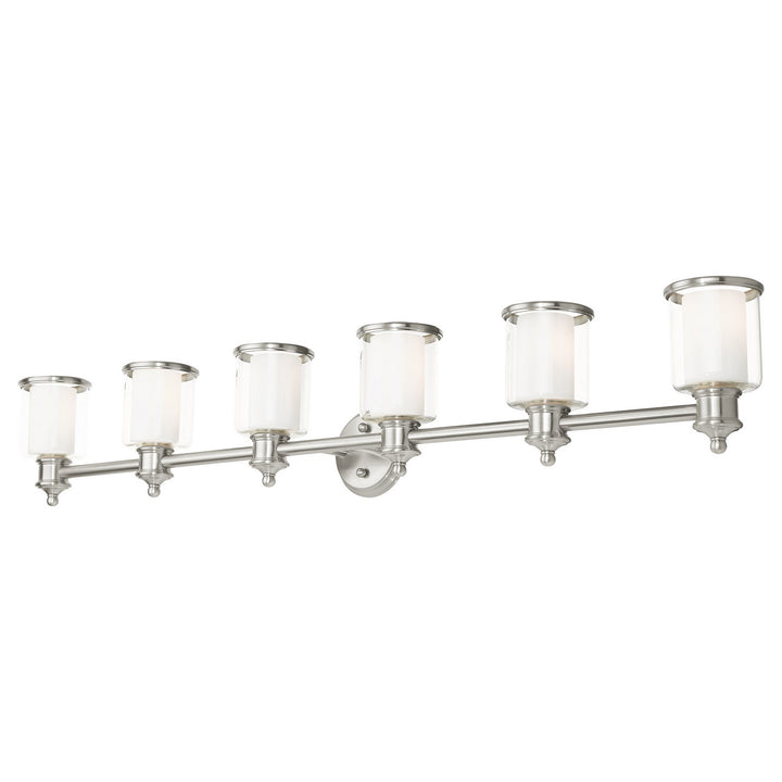 Livex Middlebush 40216-91 Bath Vanity Light 55 in. wide - Brushed Nickel