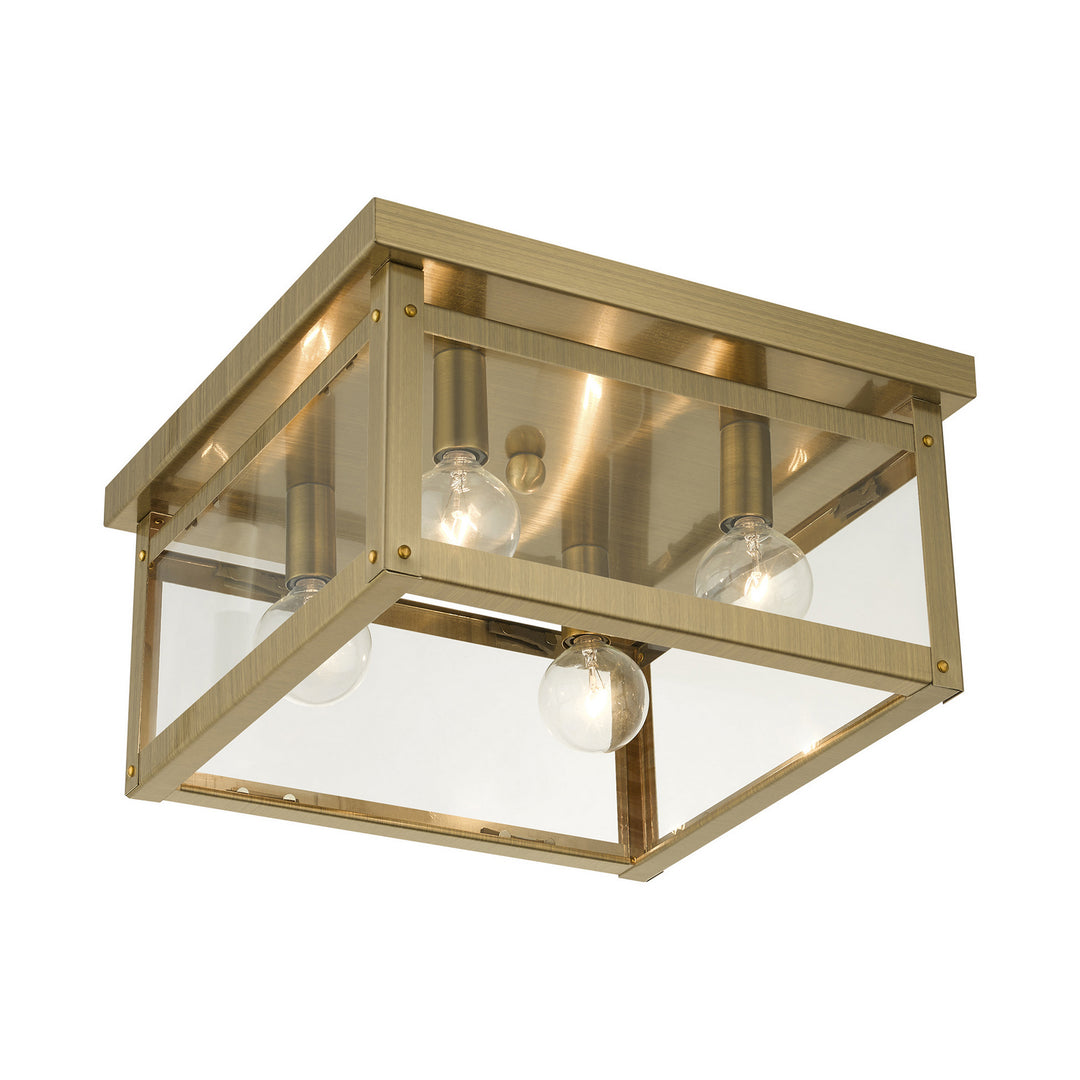 Livex Milford 4032-01 Ceiling Light - Antique Brass