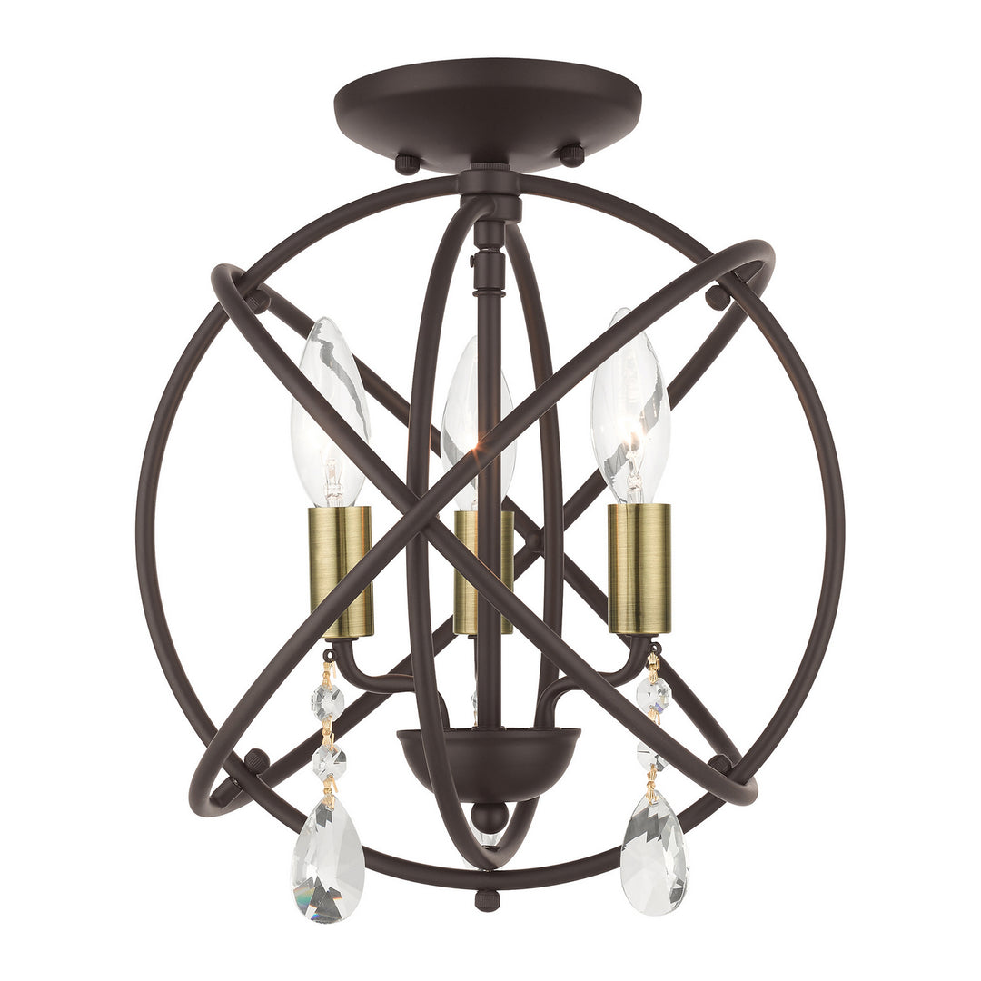 Livex Aria 40903-07 Chandelier Light - Bronze