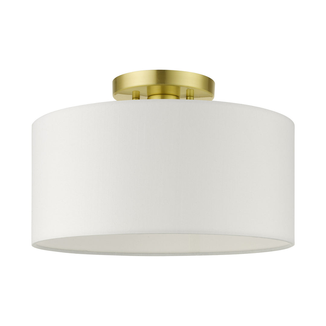 Livex Meridian 41097-12 Ceiling Light - Satin Brass