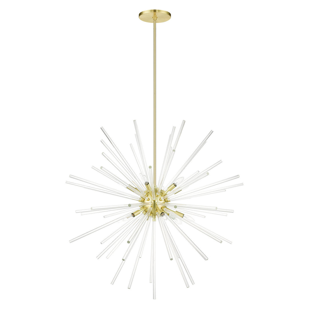 Livex Utopia 41259-12 Chandelier Light - Satin Brass