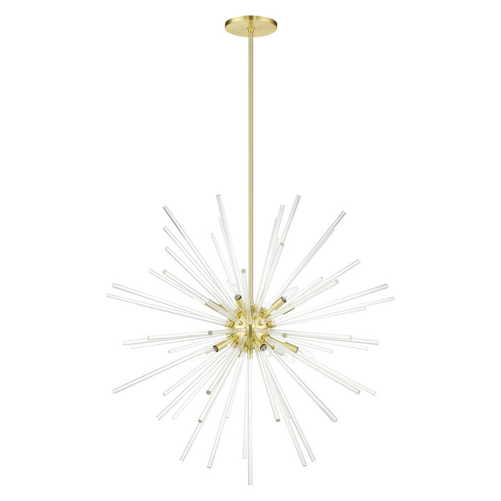 Livex Utopia 41259-12 Chandelier Light - Satin Brass