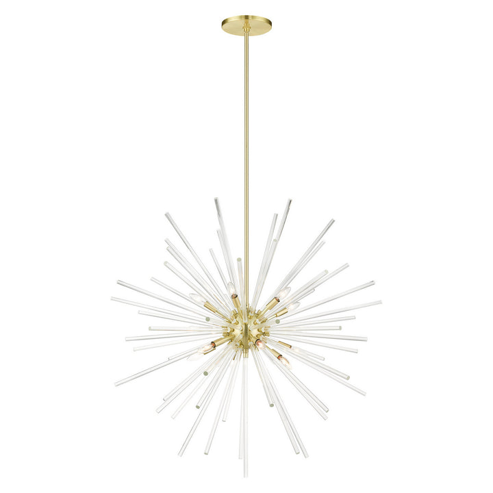 Livex Utopia 41259-12 Chandelier Light - Satin Brass
