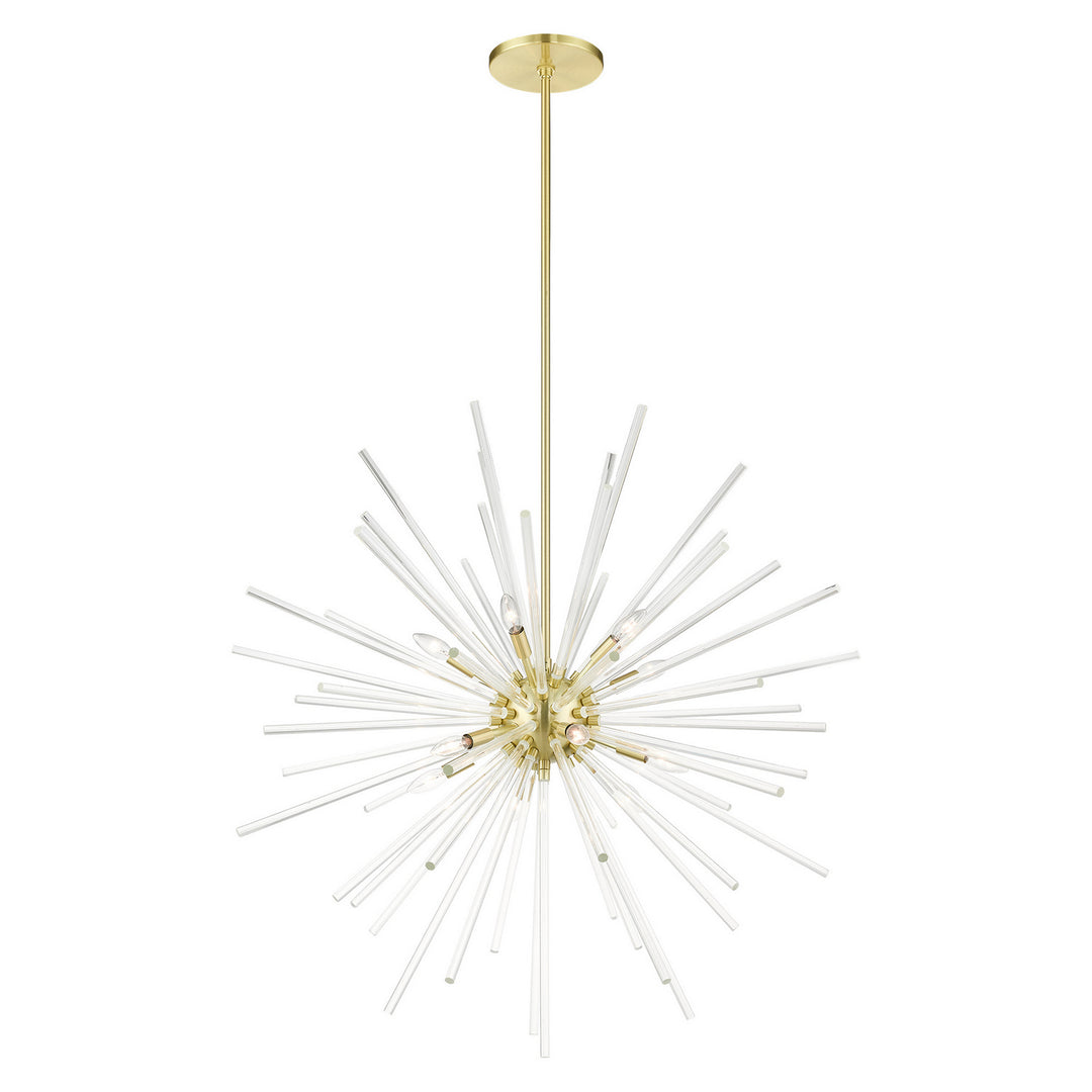 Livex Utopia 41259-12 Chandelier Light - Satin Brass