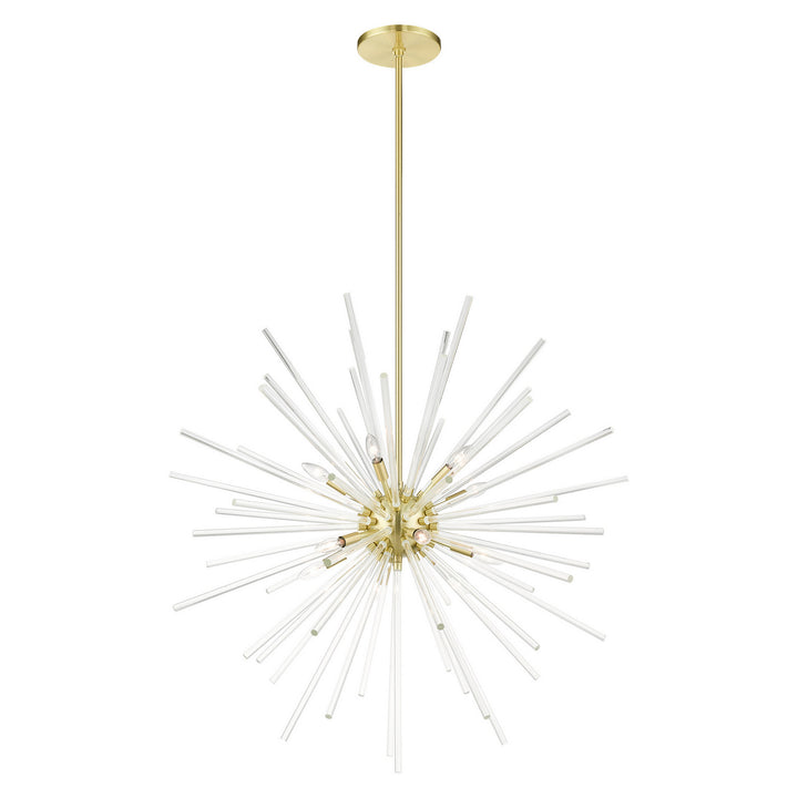 Livex Utopia 41259-12 Chandelier Light - Satin Brass