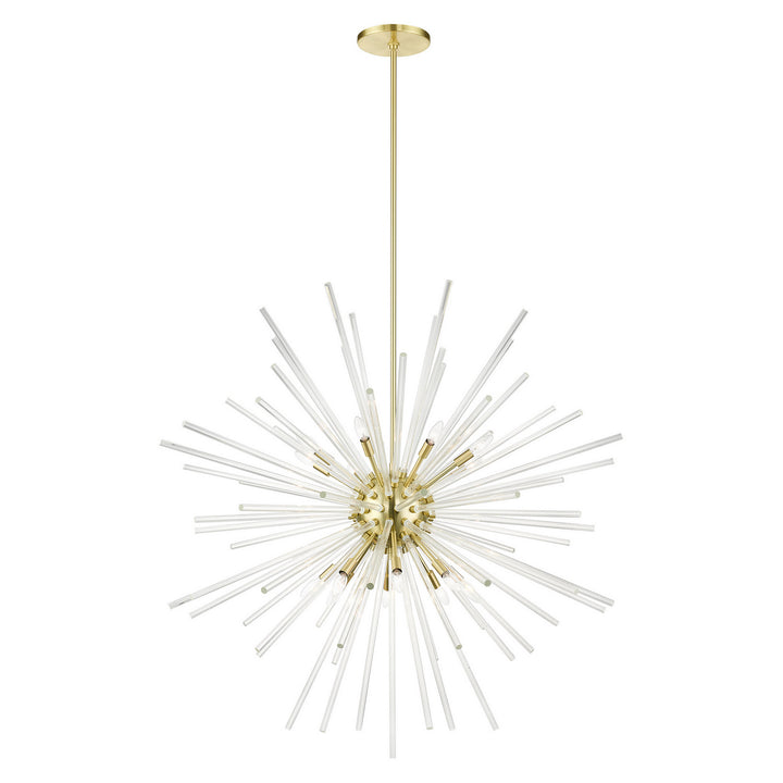 Livex Utopia 41260-12 Chandelier Light - Satin Brass