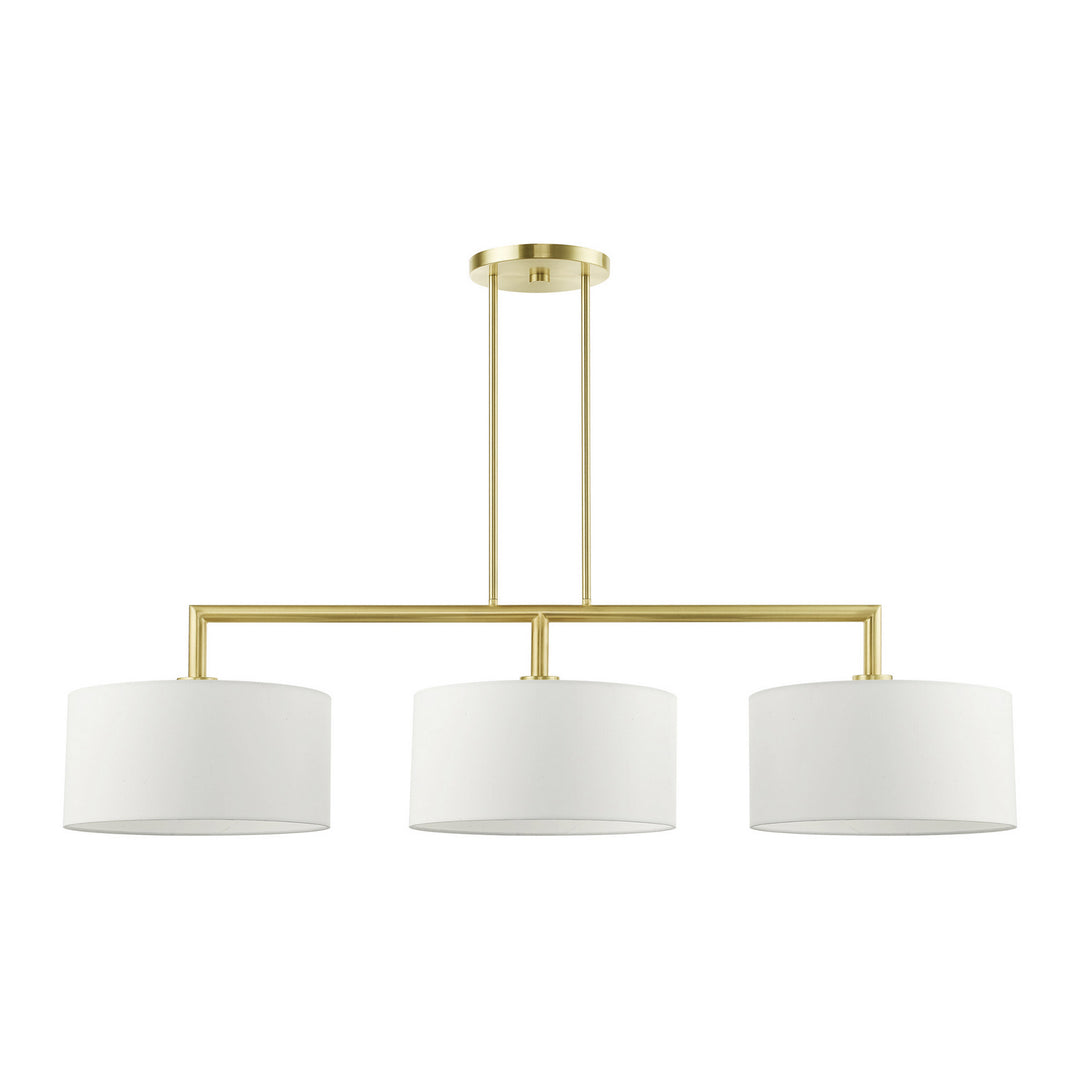 Livex Meridian 45493-12 Pendant Light - Satin Brass
