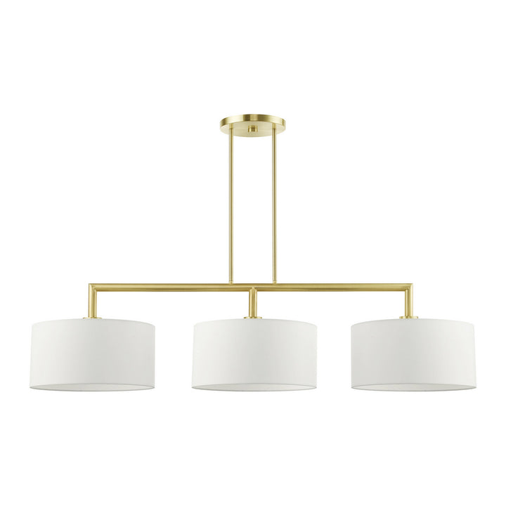 Livex Meridian 45493-12 Pendant Light - Satin Brass
