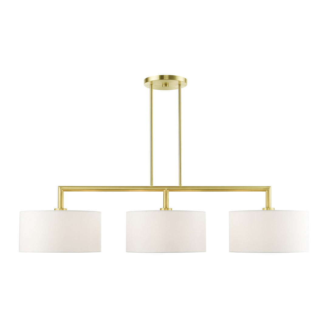 Livex Meridian 45493-12 Pendant Light - Satin Brass