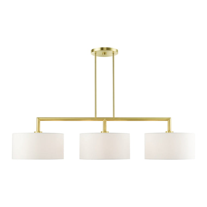 Livex Meridian 45493-12 Pendant Light - Satin Brass