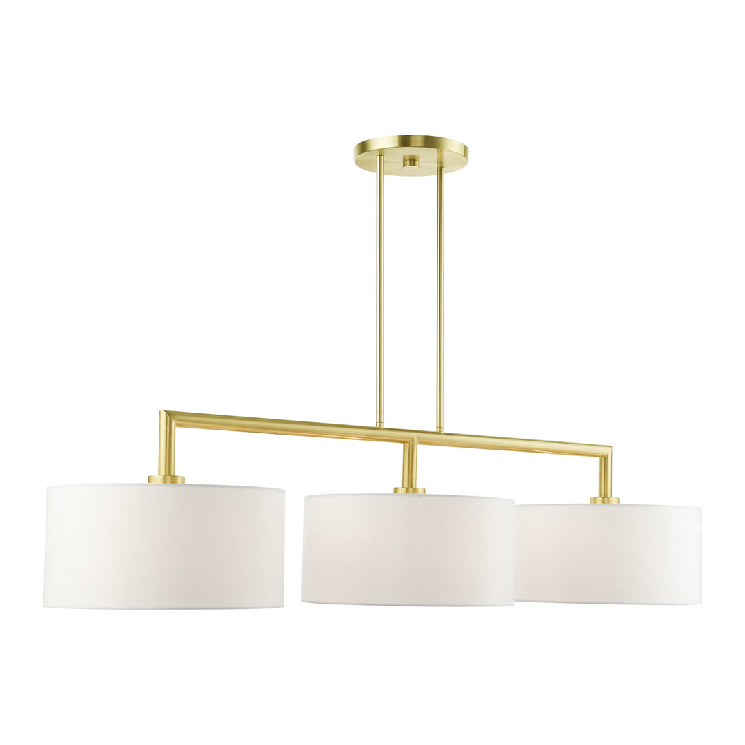 Livex Meridian 45493-12 Pendant Light - Satin Brass