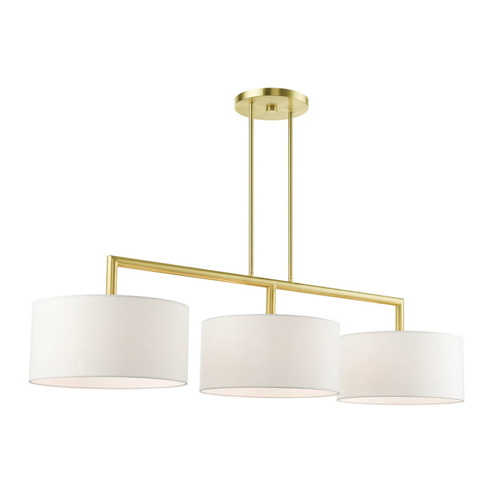 Livex Meridian 45493-12 Pendant Light - Satin Brass