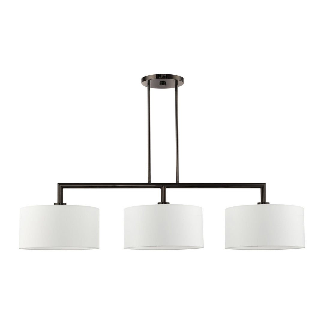 Livex Meridian 45493-46 Pendant Light - Black Chrome
