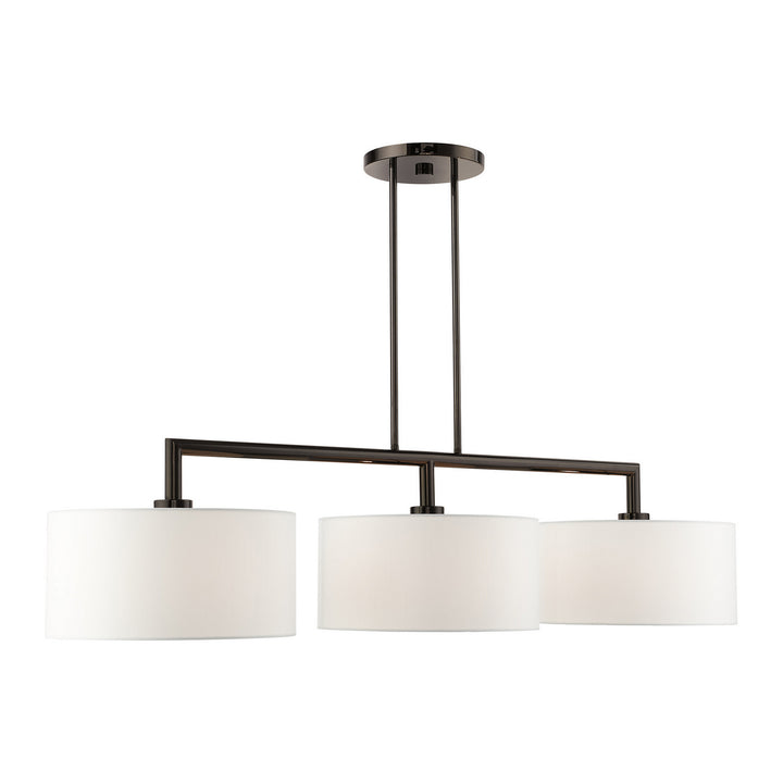 Livex Meridian 45493-46 Pendant Light - Black Chrome