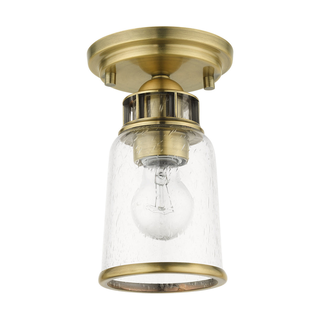 Livex Lawrenceville 45501-01 Ceiling Light - Antique Brass