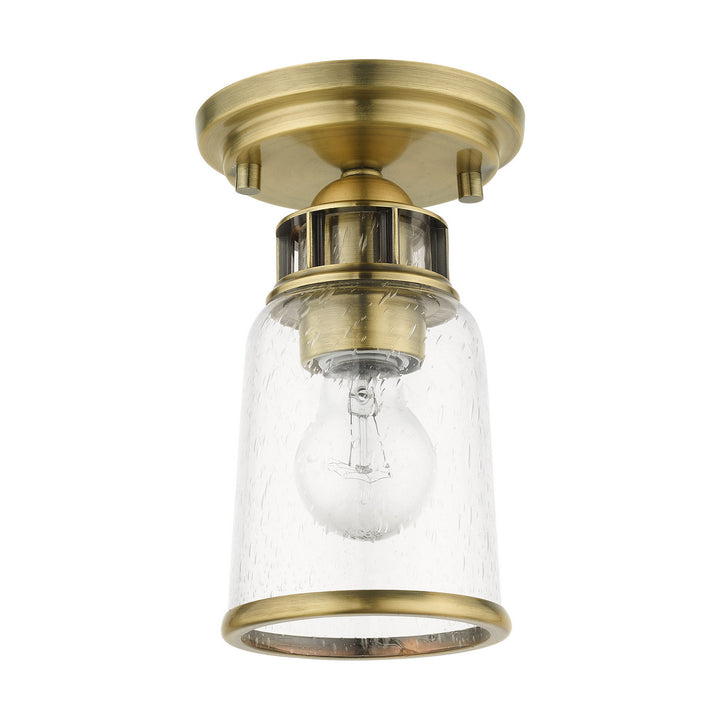 Livex Lawrenceville 45501-01 Ceiling Light - Antique Brass