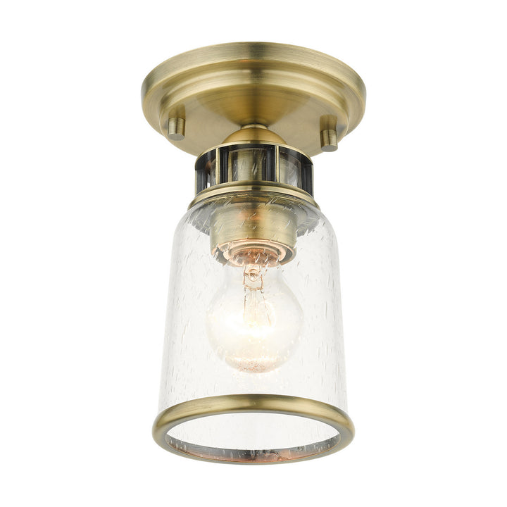 Livex Lawrenceville 45501-01 Ceiling Light - Antique Brass