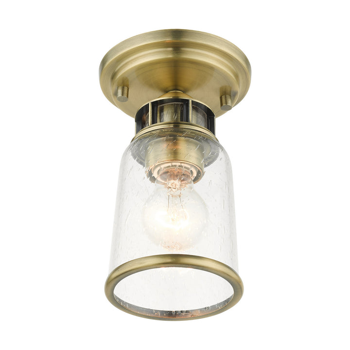 Livex Lawrenceville 45501-01 Ceiling Light - Antique Brass