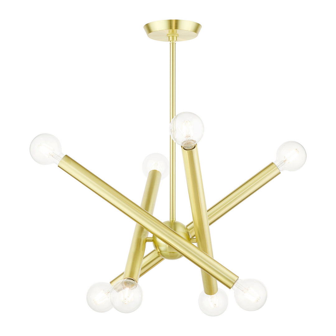 Livex Stafford 45584-12 Chandelier Light - Satin Brass
