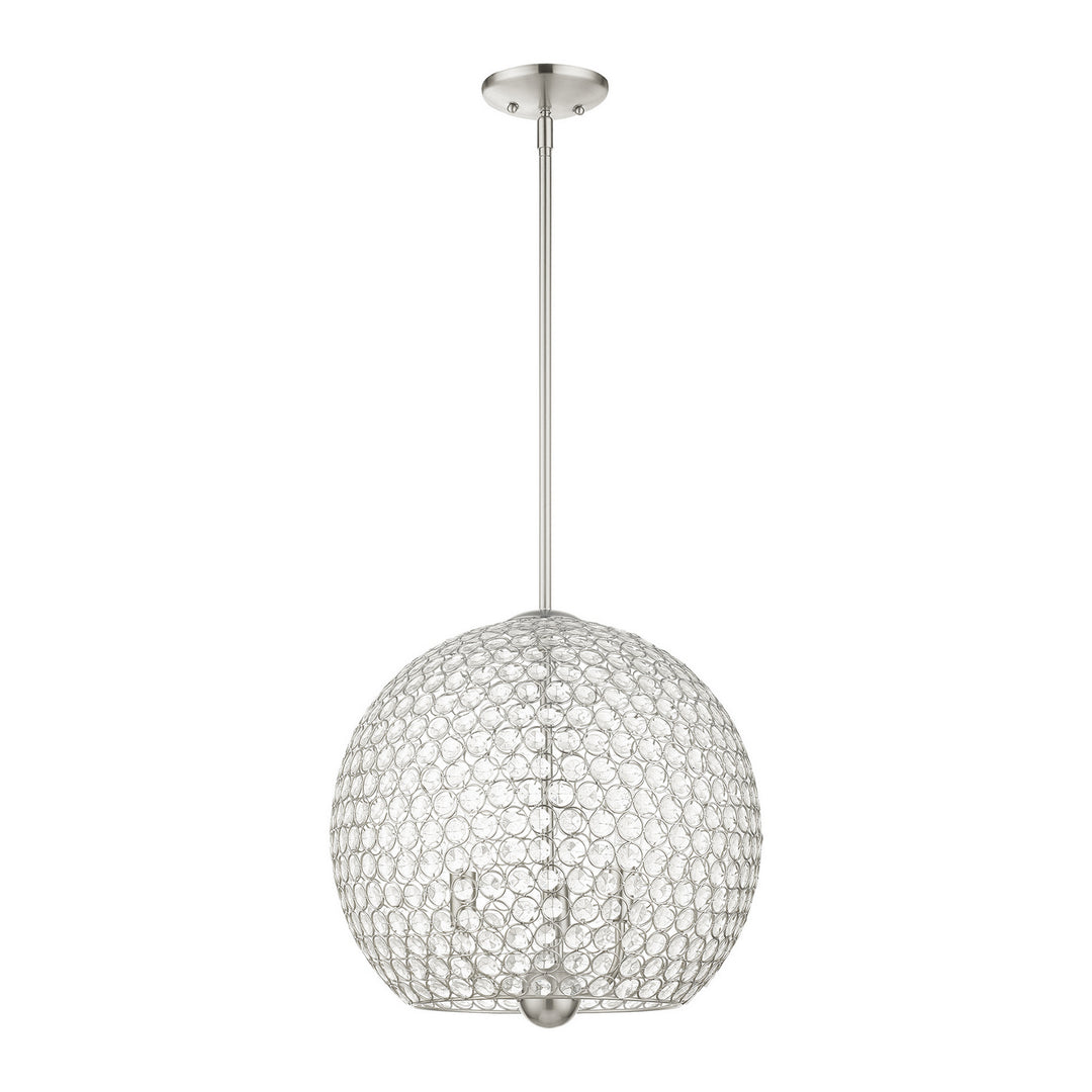 Livex Cassandra 45723-91 Pendant Light - Brushed Nickel