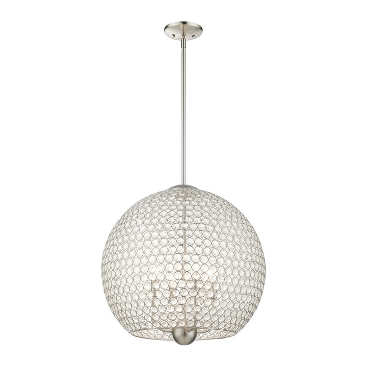Livex Cassandra 45724-91 Pendant Light - Brushed Nickel