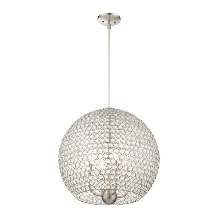 Livex Cassandra 45724-91 Pendant Light - Brushed Nickel