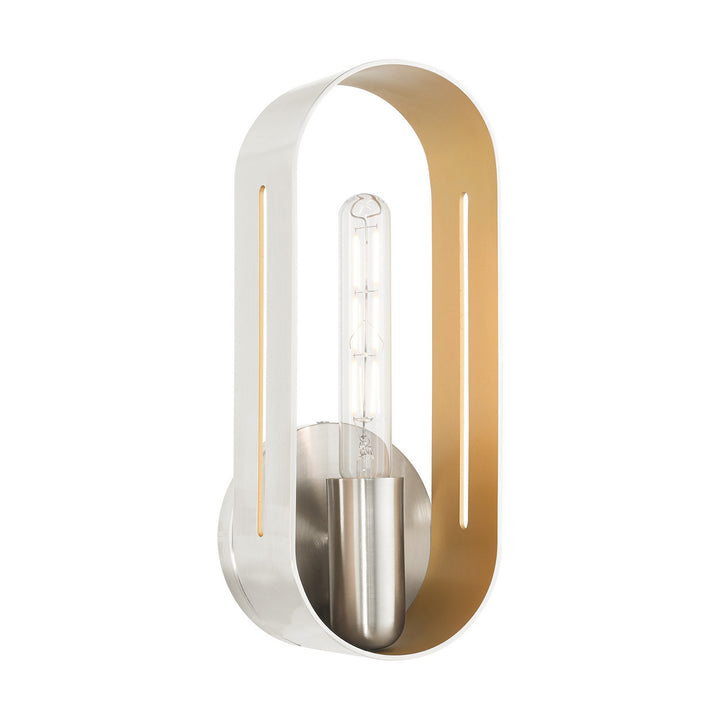 Livex Ravena 45762-91 Wall Sconce Light - Brushed Nickel