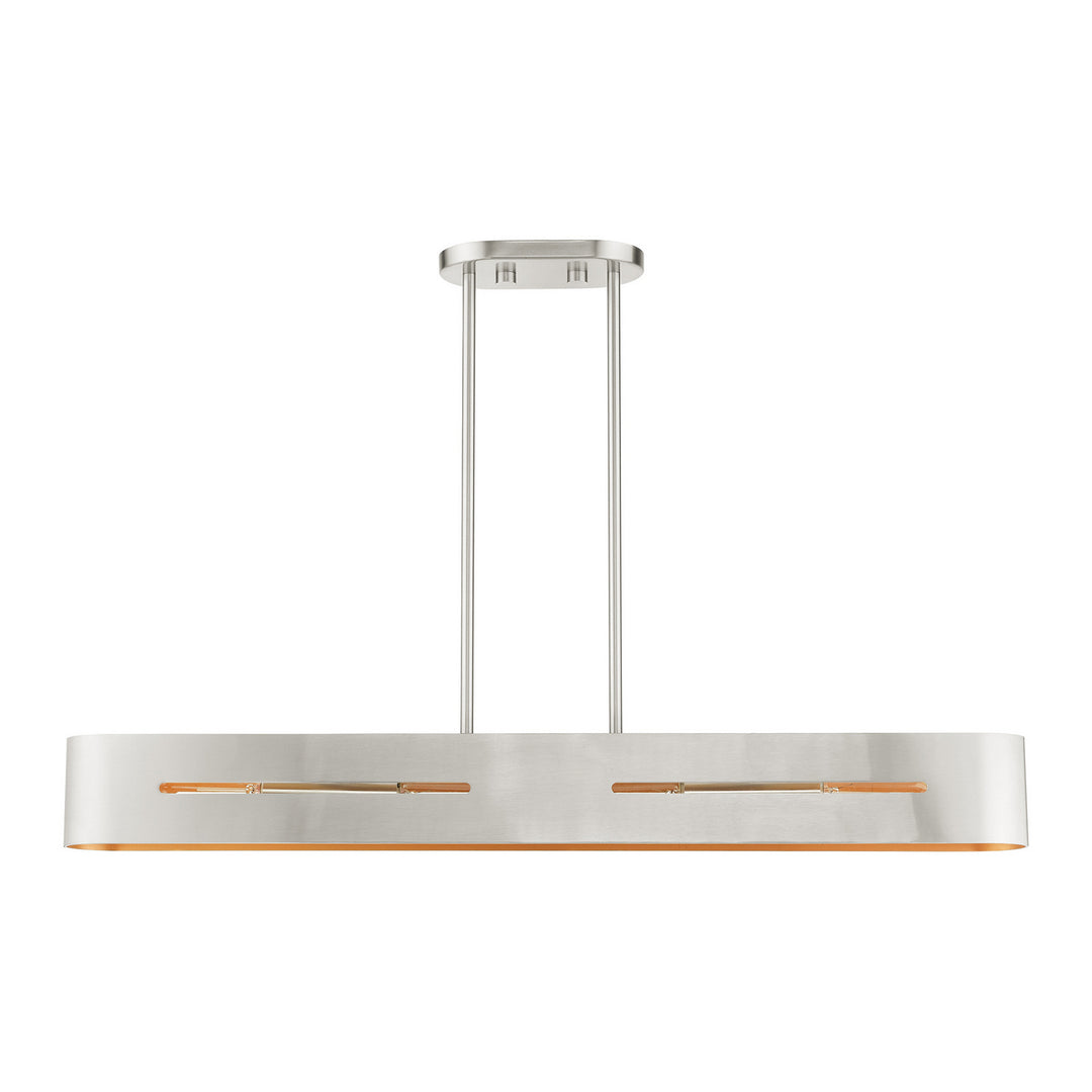 Livex Ravena 45767-91 Pendant Light - Brushed Nickel