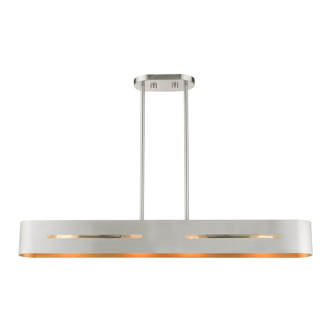 Livex Ravena 45767-91 Pendant Light - Brushed Nickel