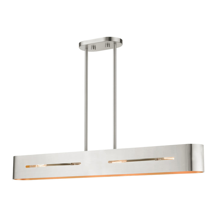 Livex Ravena 45767-91 Pendant Light - Brushed Nickel