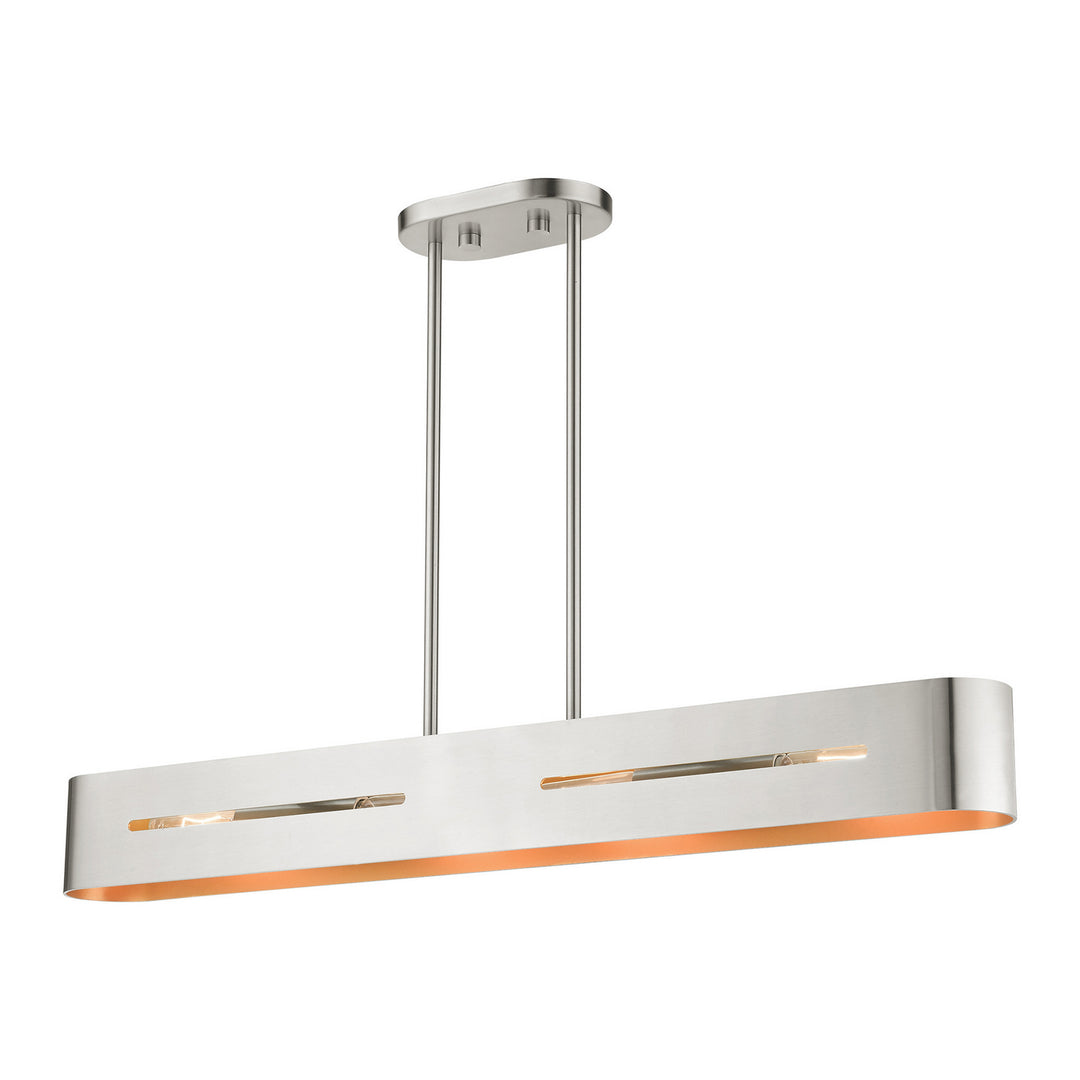 Livex Ravena 45767-91 Pendant Light - Brushed Nickel