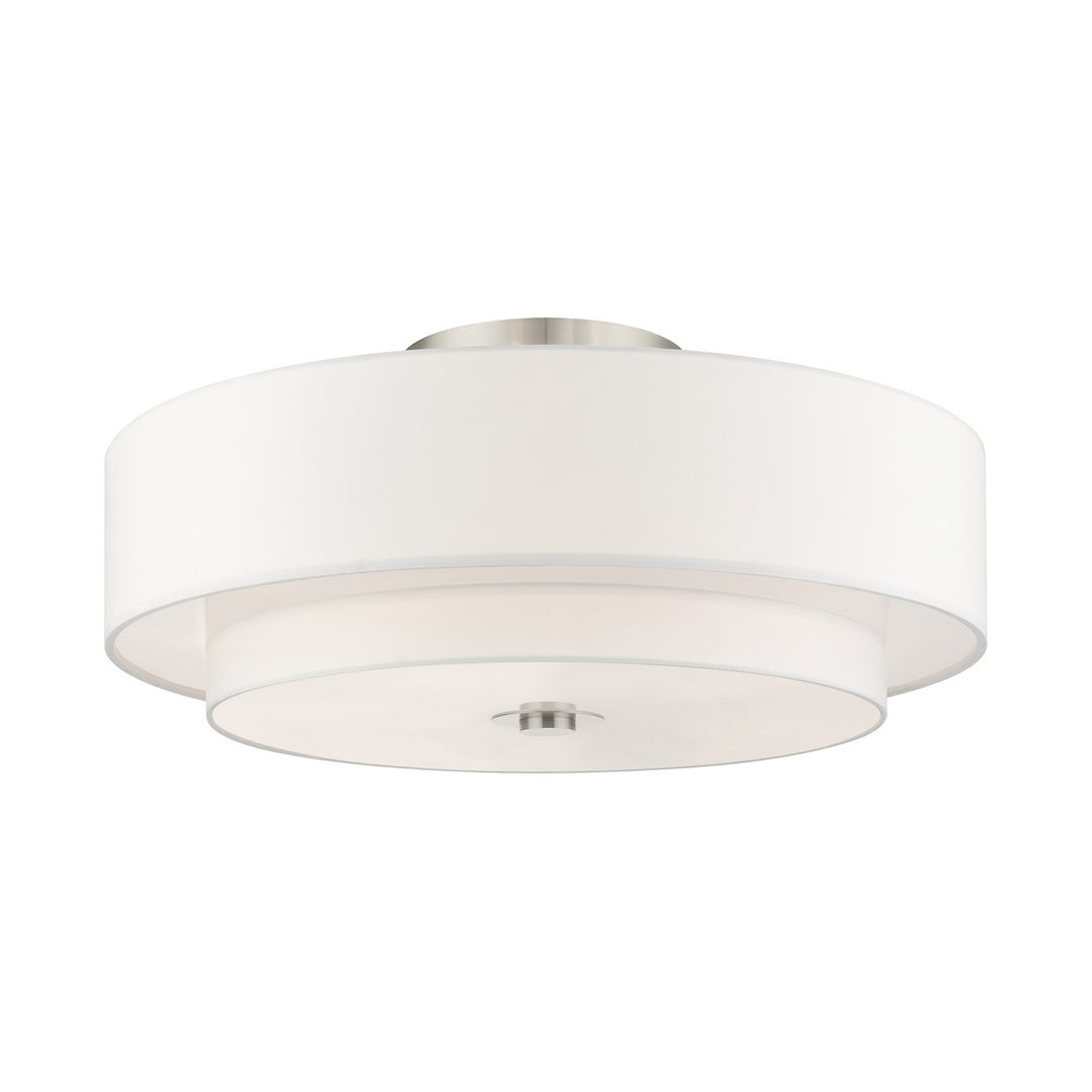 Livex Meridian 45799-91 Ceiling Light - Brushed Nickel