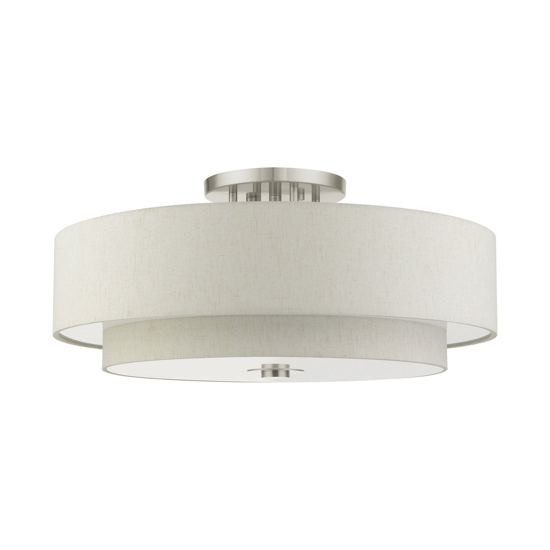 Livex Meridian 45849-91 Ceiling Light - Brushed Nickel