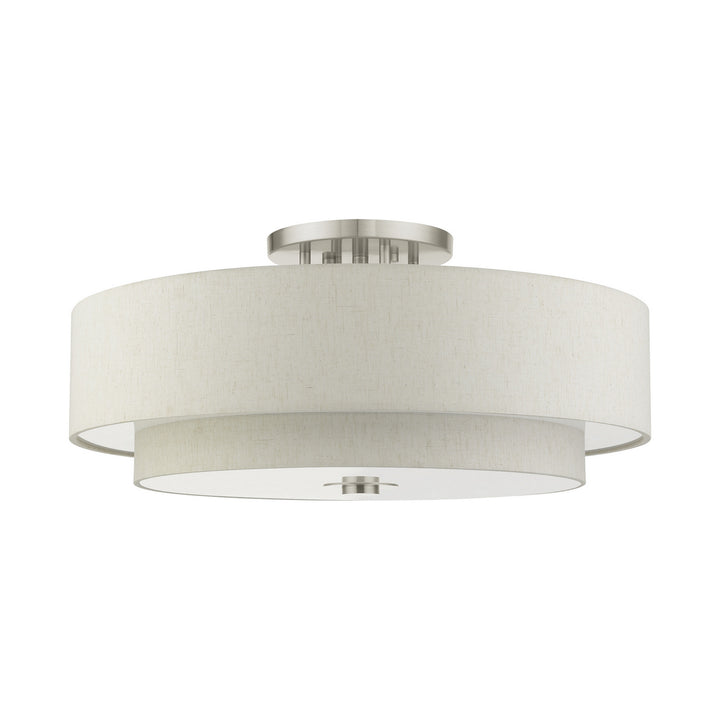 Livex Meridian 45849-91 Ceiling Light - Brushed Nickel