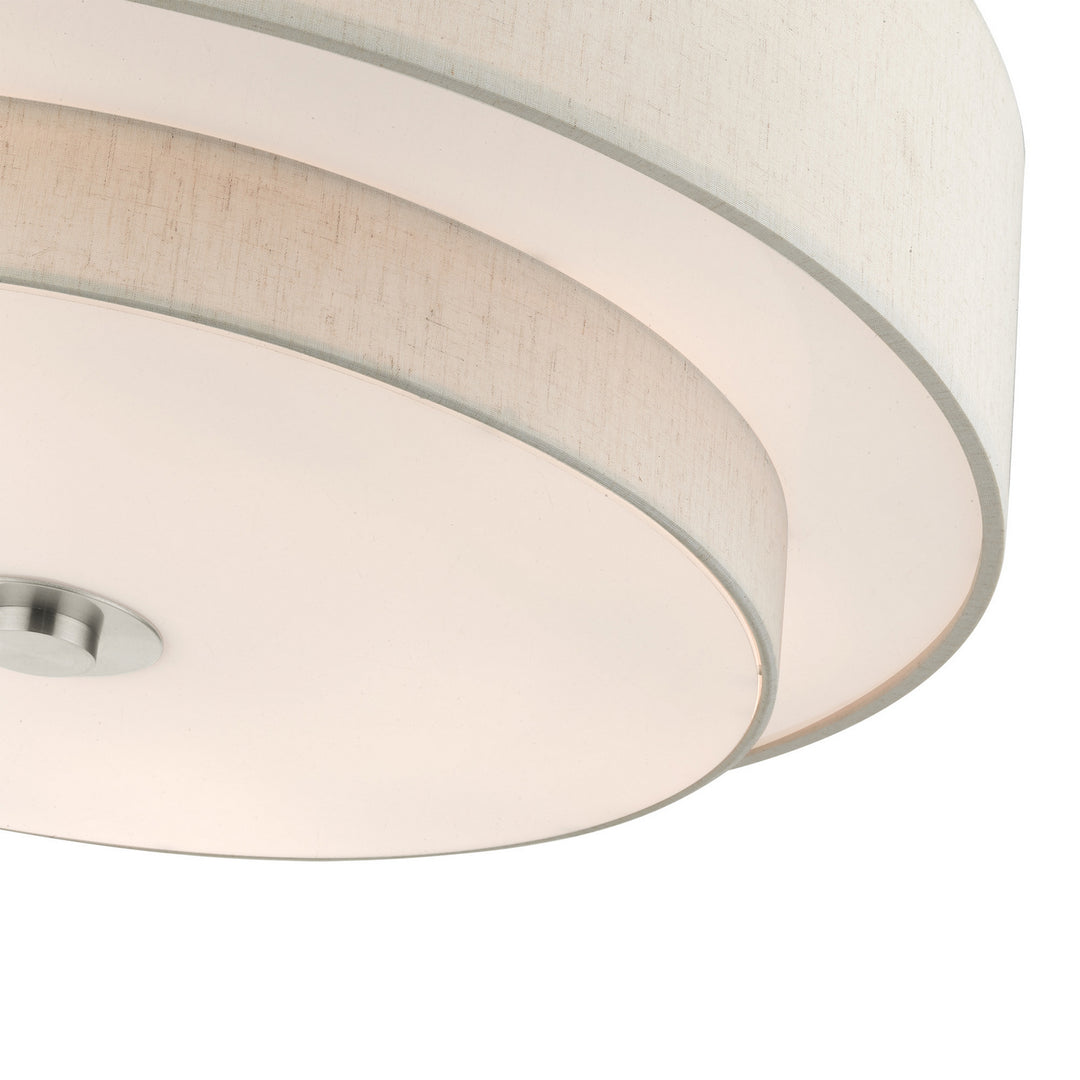 Livex Meridian 45849-91 Ceiling Light - Brushed Nickel