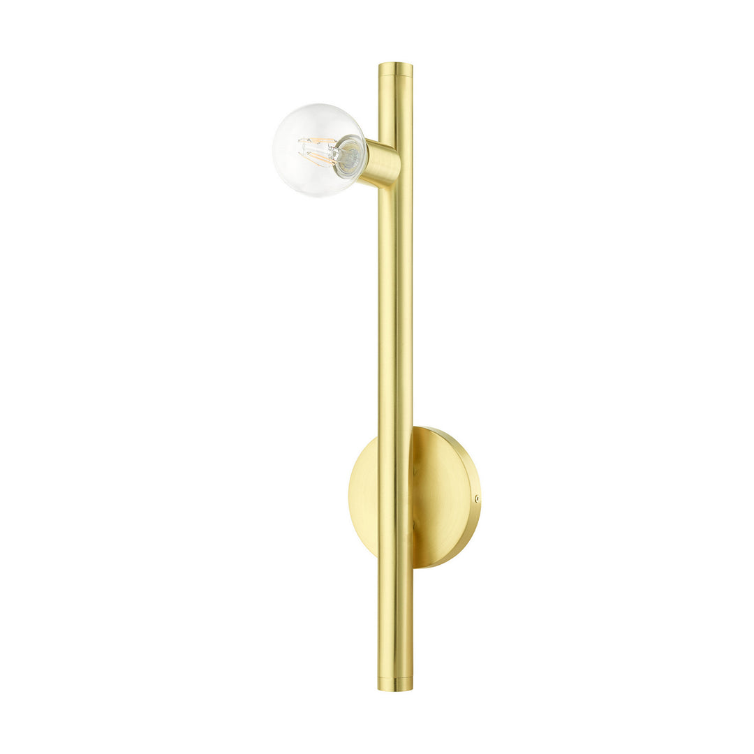 Livex Bannister 45861-12 Wall Sconce Light - Satin Brass