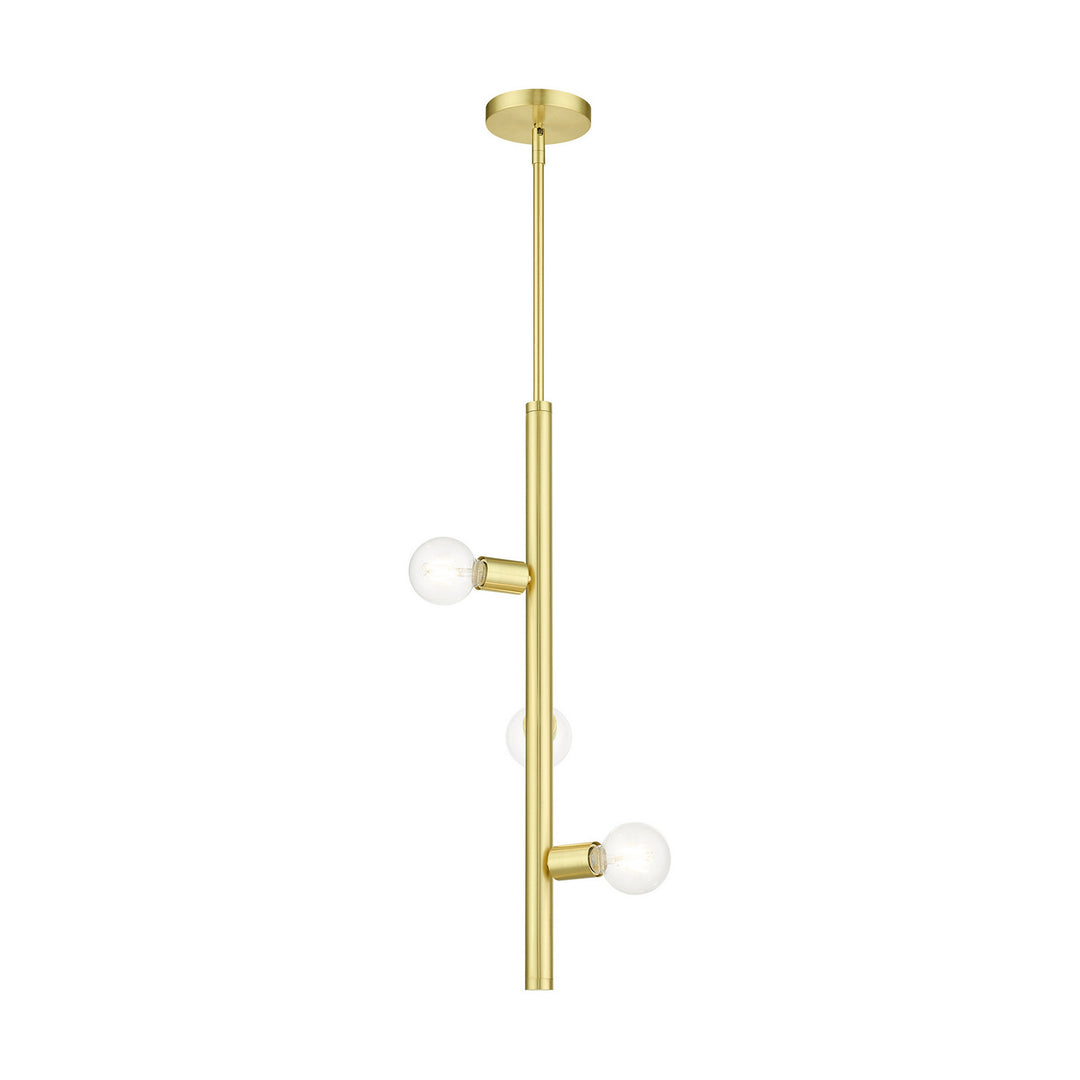 Livex Bannister 45863-12 Pendant Light - Satin Brass