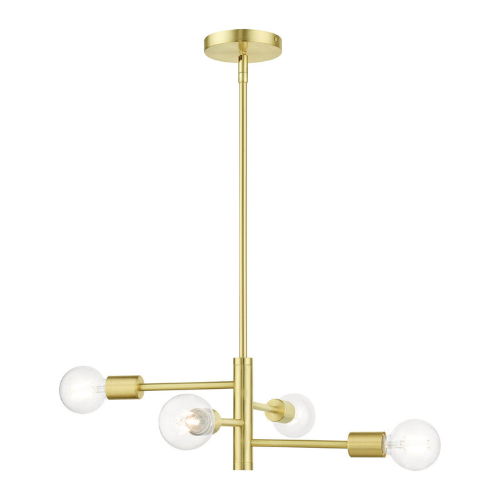Livex Bannister 45864-12 Chandelier Light - Satin Brass