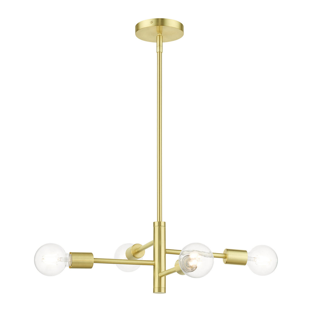 Livex Bannister 45864-12 Chandelier Light - Satin Brass